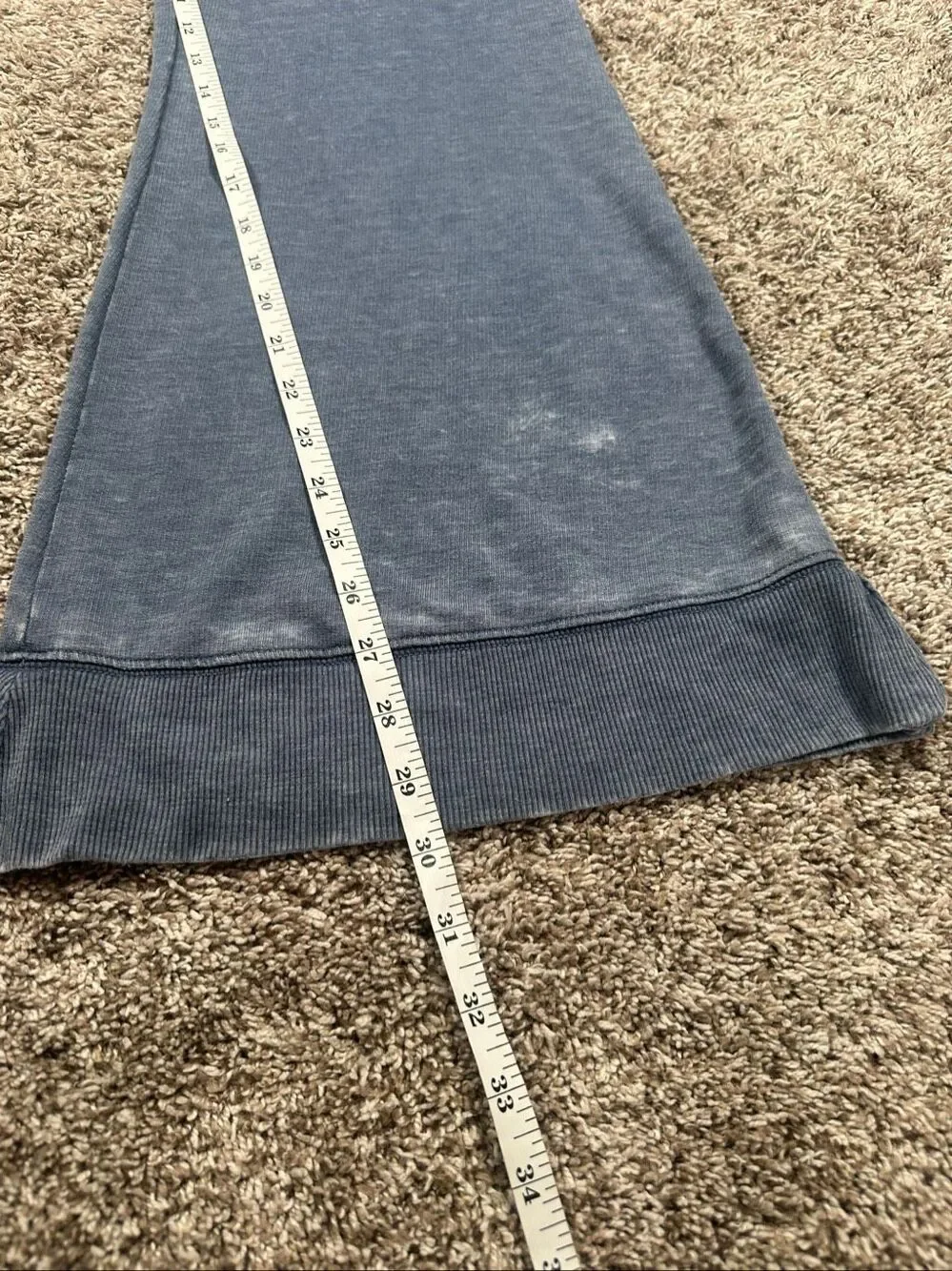 NWT Free People Intimately Cozy Cool Girl Lounge Flare Pant Dark Sapphire Blue S